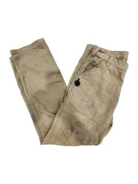 Carhartt Trashed Relaxed Straight Mens 36x34 Canvas Work Pants Tan  BN2291-M